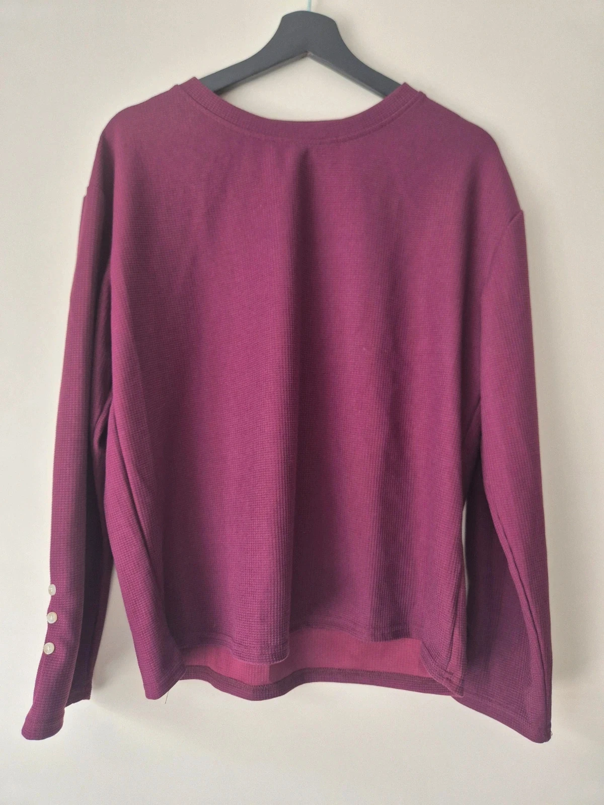 Warme top met structuur – maat XL